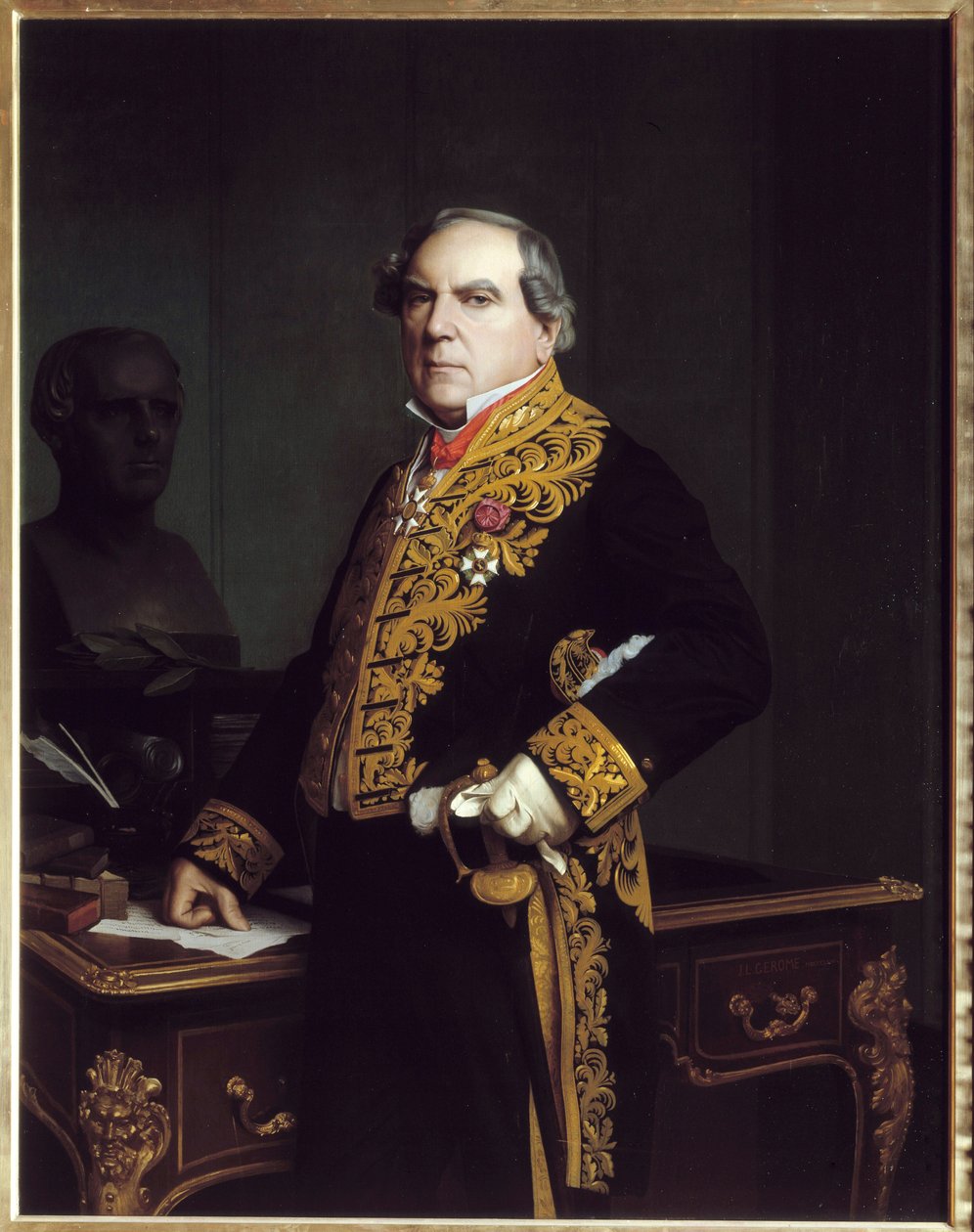 Amedee Thierry (1797-1873), Fransız gazeteci ve tarihçi portresi. Jean Leon Gerome