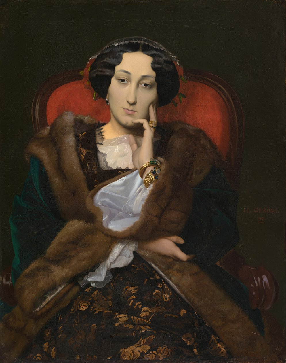 Bir Kadının Portresi, 1851. by Jean Leon Gerome