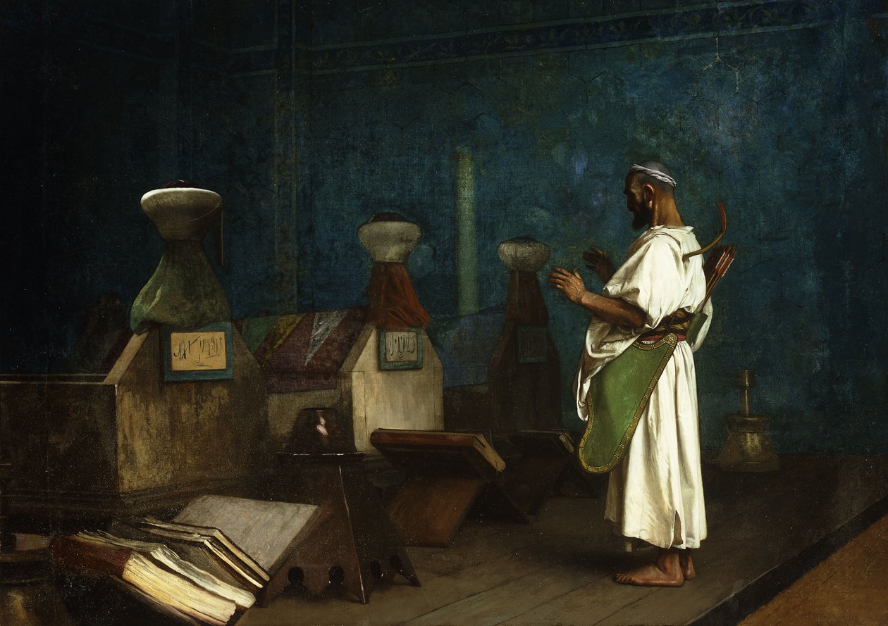 Sultan Türbesinde Dua; Le Tombeau des Kalifes a Brousse, 1878 by Jean Leon Gerome