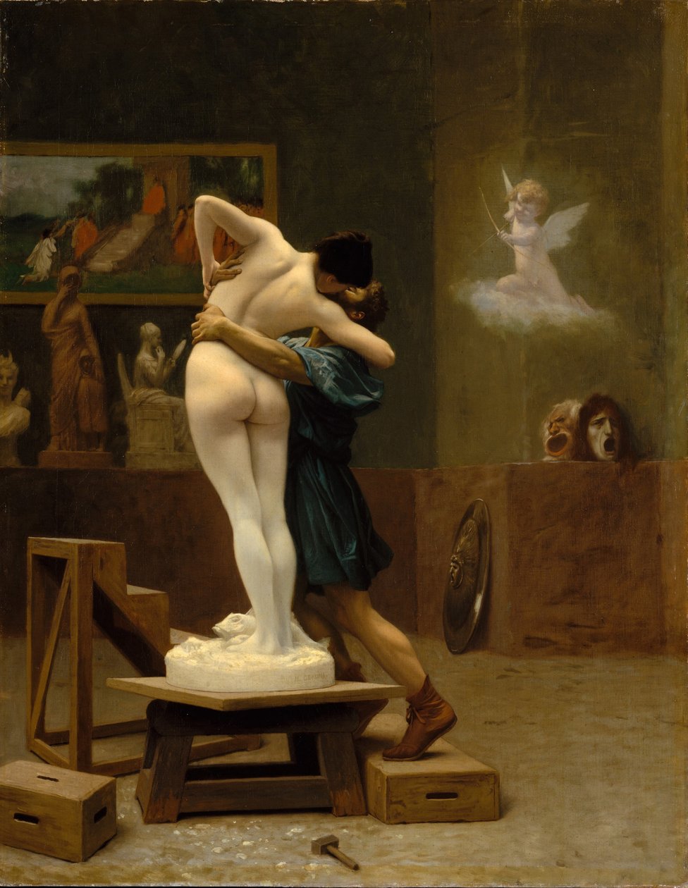Pygmalion ve Galatea, c. 1890 by Jean Leon Gerome