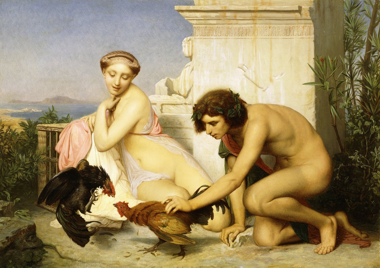 horoz dövüşü, by Jean Leon Gerome