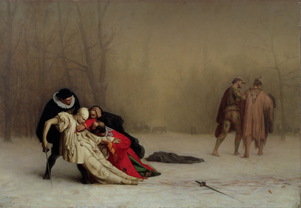 Maskeli Balodan Sonra Düello by Jean Leon Gerome