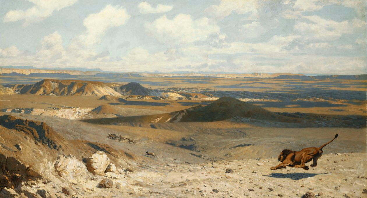 Kovalama; Takip, 1889 by Jean Leon Gerome