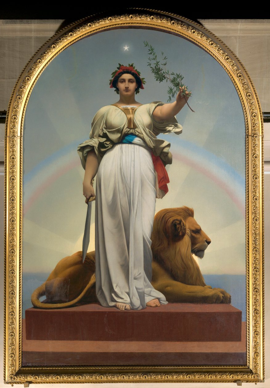 Cumhuriyet Gerome Jean Leon (1824 - 1904) (alegori - 1848); Mairie des Lilas by Jean Leon Gerome