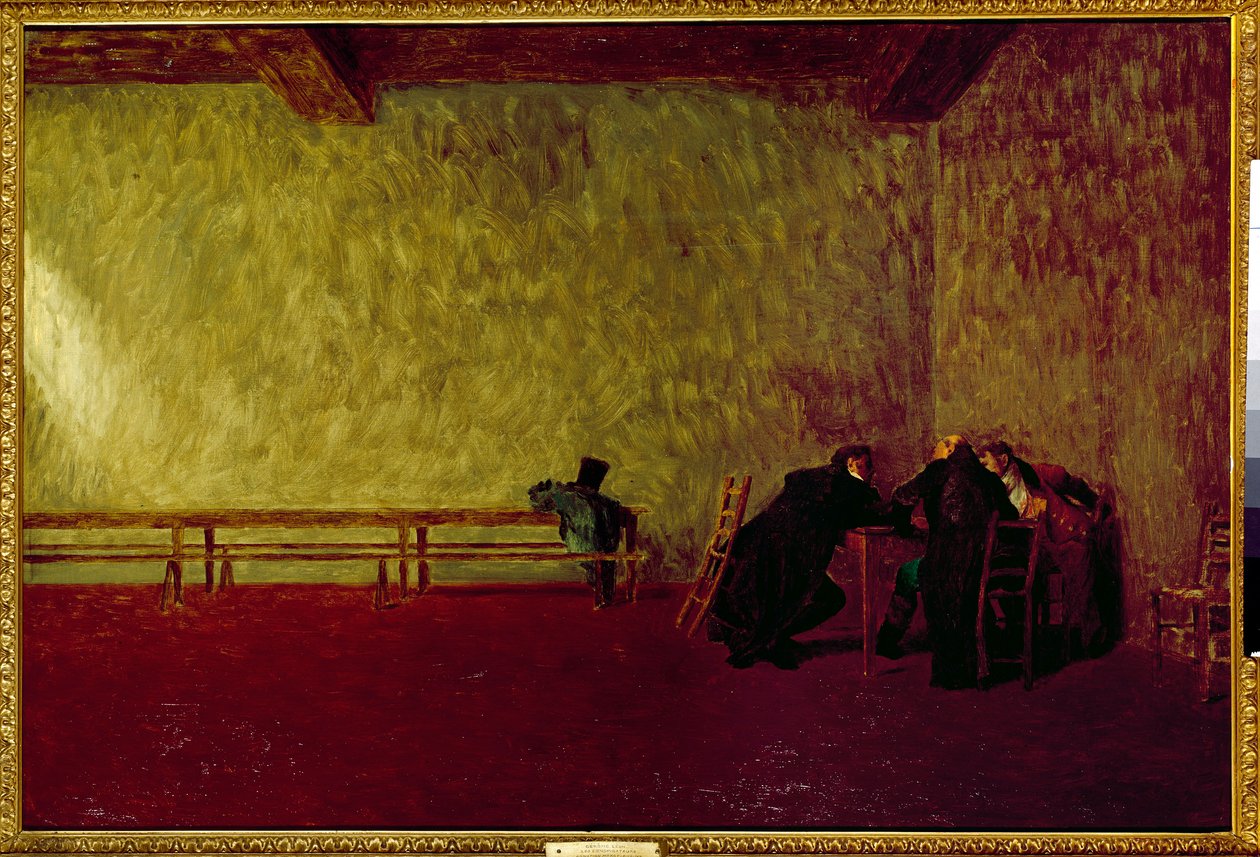 Komplocular. Bir komplo hazırlayan üç adam arasındaki özel görüşme. Jean Leon Gerome
