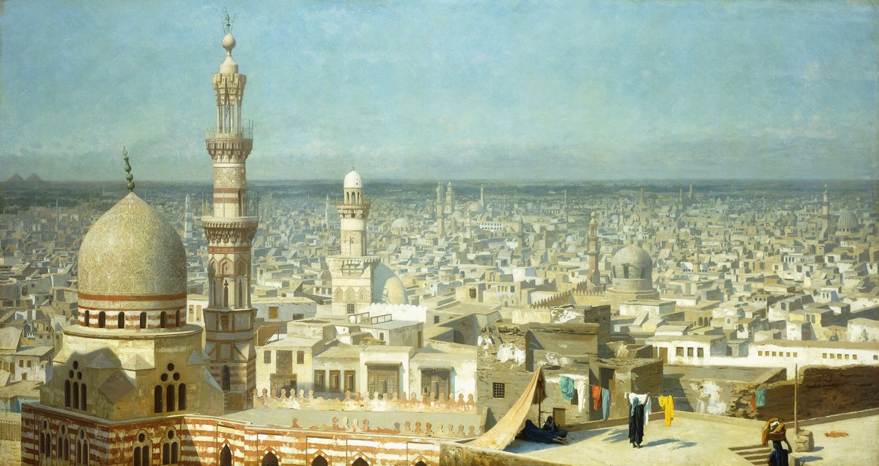 Kahire manzarası, by Jean Leon Gerome