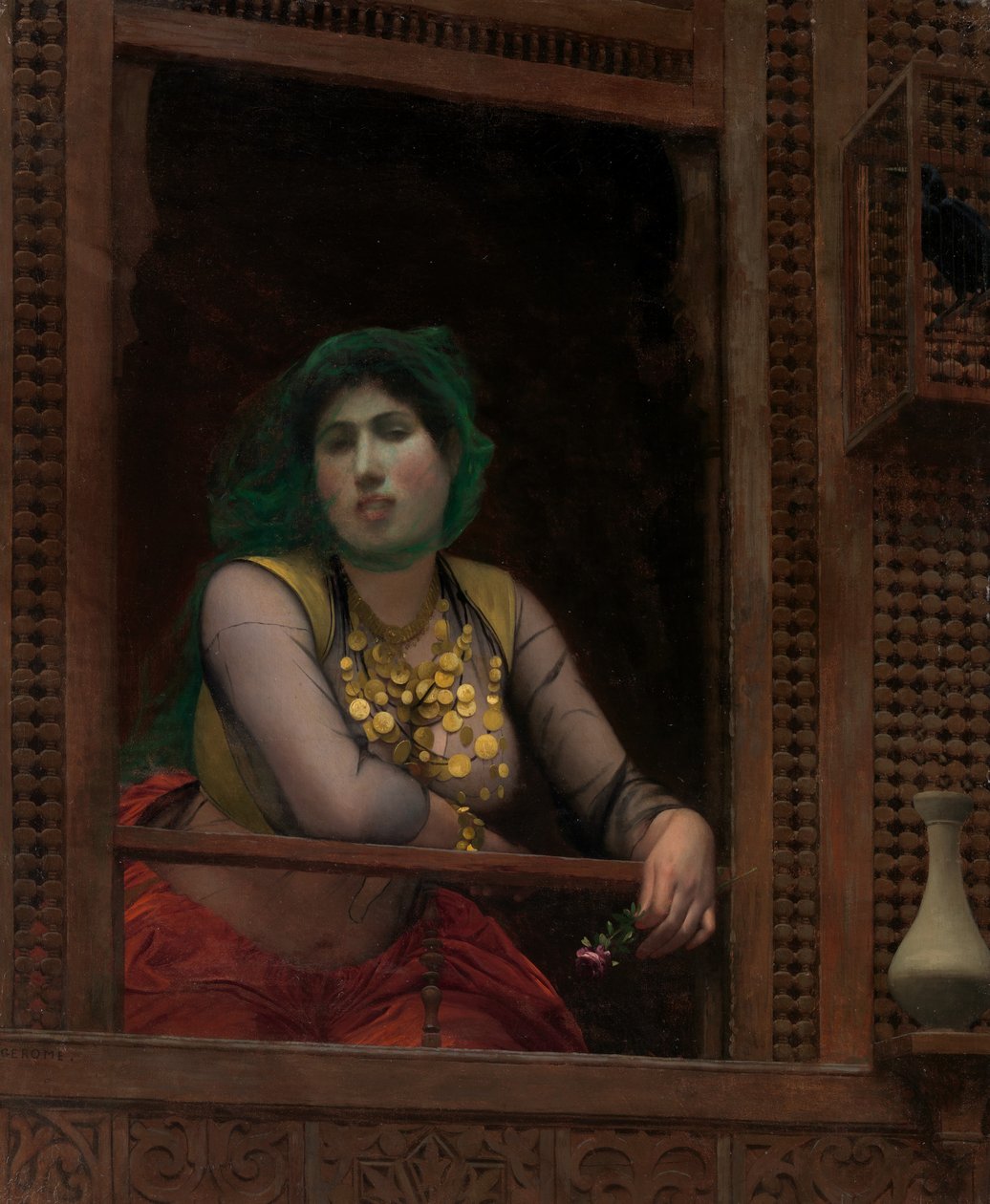 Balkondaki Kadın, 1887-88. by Jean Leon Gerome