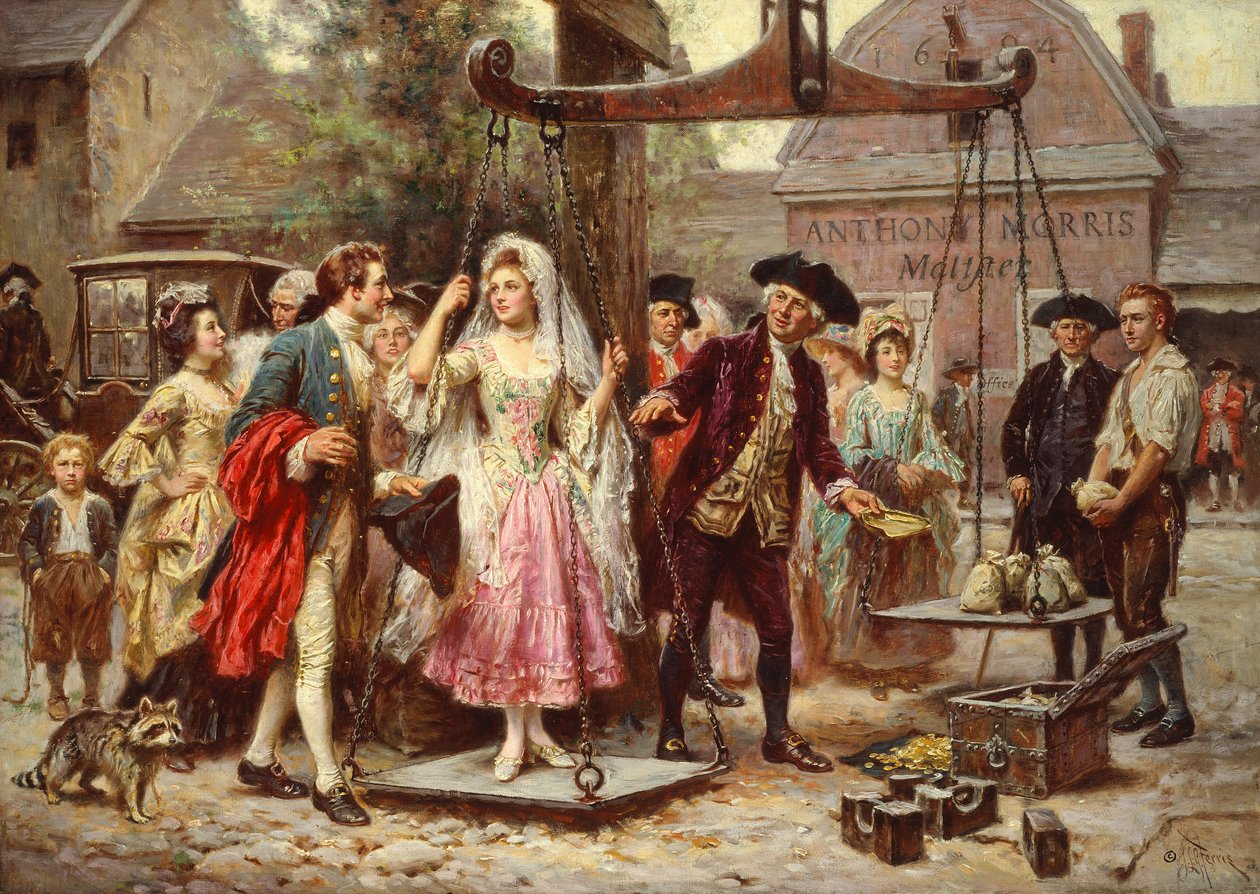 Altındaki Ağırlığı, c.1921 (tuval üzerine yağlı boya) by Jean Leon Gerome Ferris