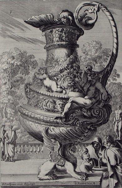 Bahçe heykeli, yayınlanmış, c.1670 (gravür) (ayrıca bkz. 172934) by Jean Lepautre