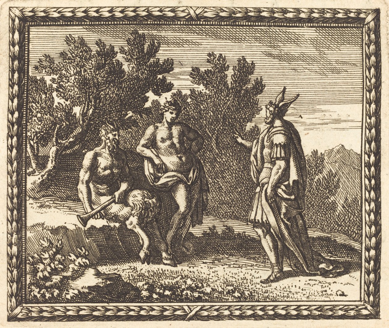 Apollo ve Pan ile Midas by Jean Lepautre