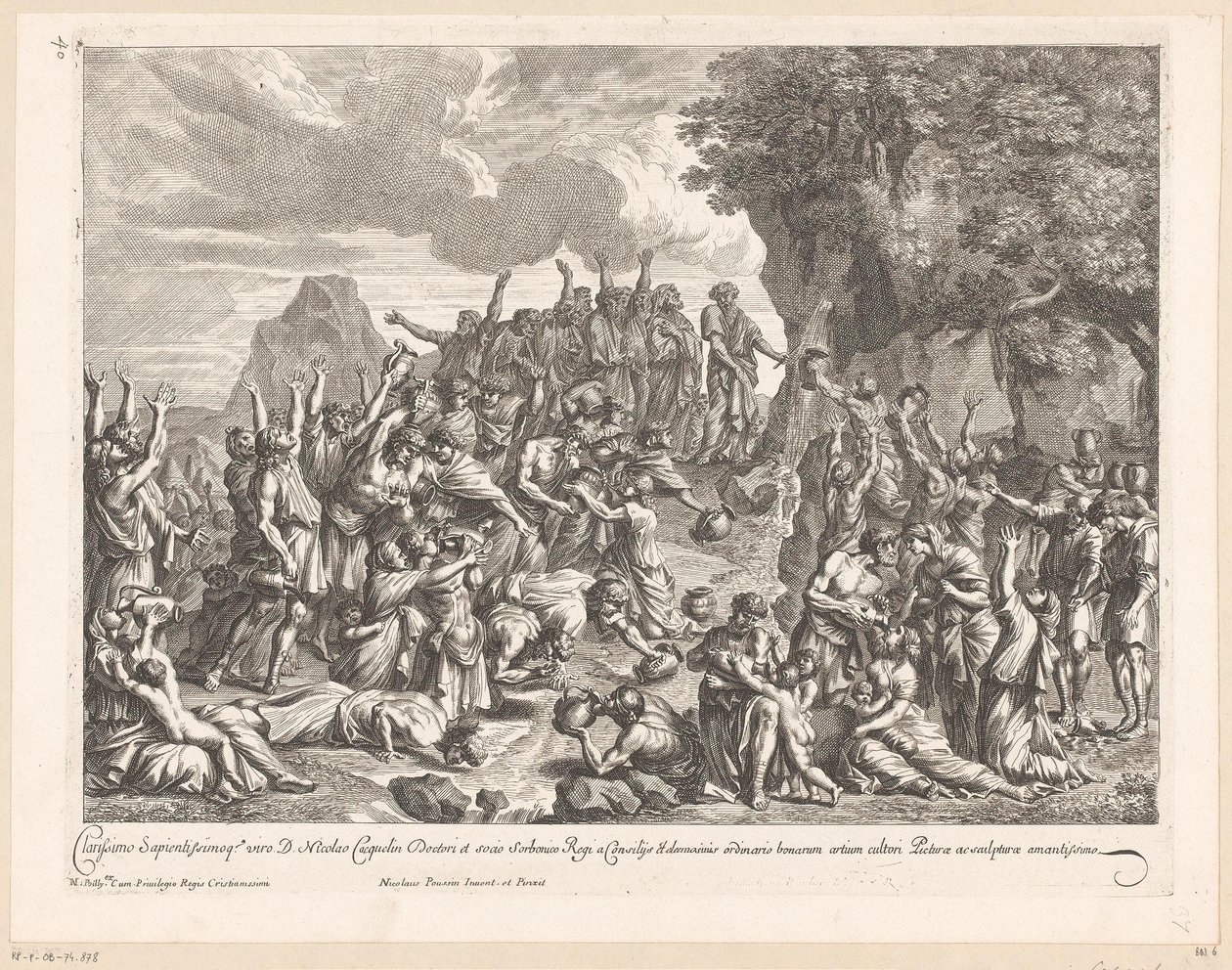 Musa kayadan su çıkarır by Jean Lepautre