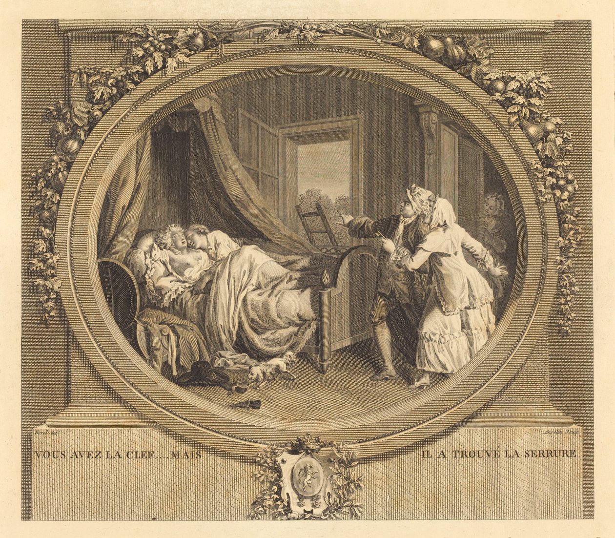 Anahtar sende ama o kilidi buldu by Jean Louis Anselin after Antoine Borel