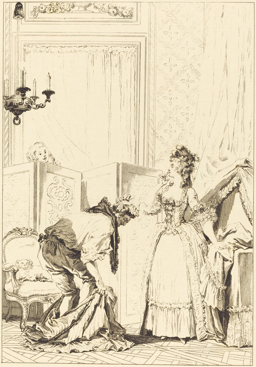 dayak ve içerik cuckold by Jean Louis Delignon and Antoine Jean Duclos after Jean Honoré Fragonard