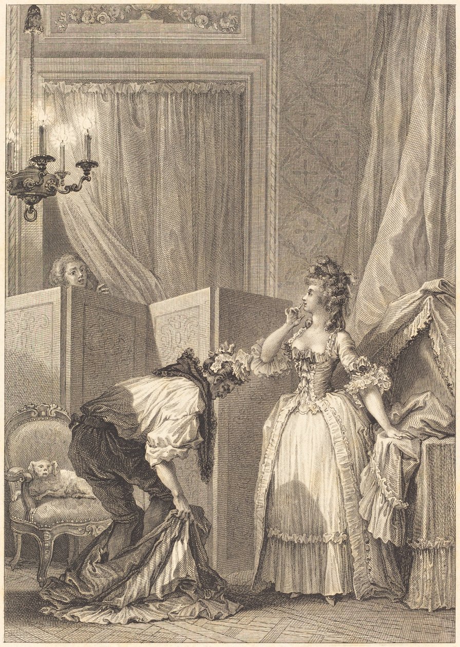 dayak ve içerik cuckold by Jean Louis Delignon and Antoine Jean Duclos after Jean Honoré Fragonard