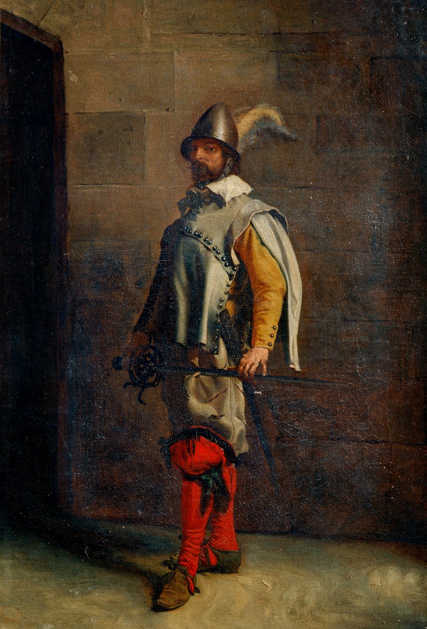 Bir Huguenot, 19. yüzyıl. by Jean Louis Ernest Meissonier