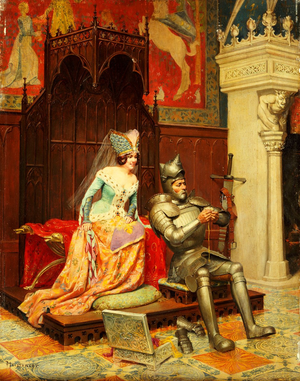 Bir Arthur Efsanesi by Jean Louis Ernest Meissonier