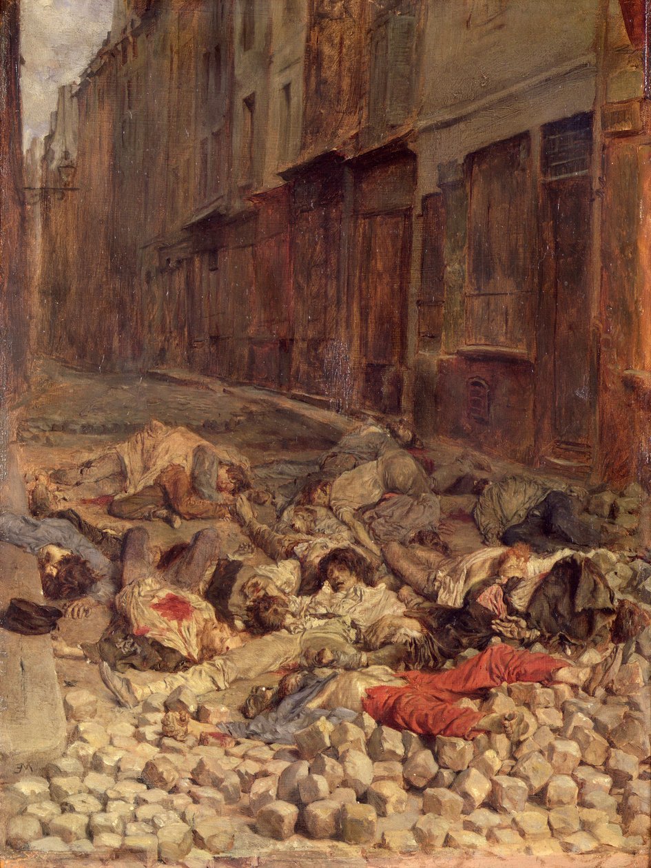 Rue de la Mortellerie'deki barikat, Haziran 1848 (İç Savaş Hafızası) 1849 (tuval üzerine yağlı boya) by Jean Louis Ernest Meissonier