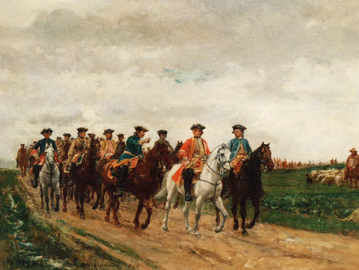 Mareşal Saxe ve Birlikleri, 1866 by Jean Louis Ernest Meissonier