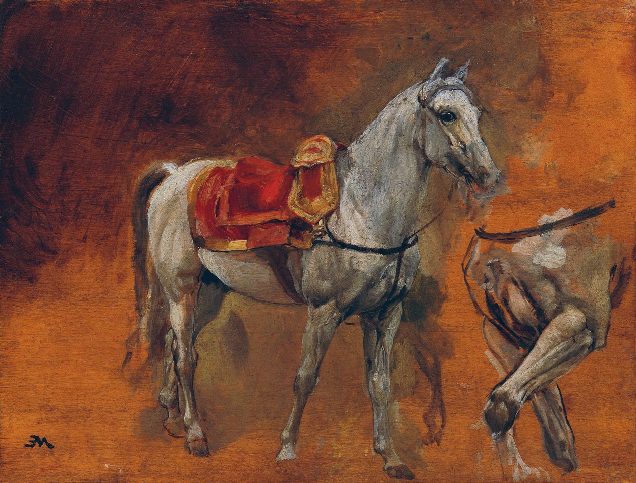 Öğrenci mantarları by Jean Louis Ernest Meissonier