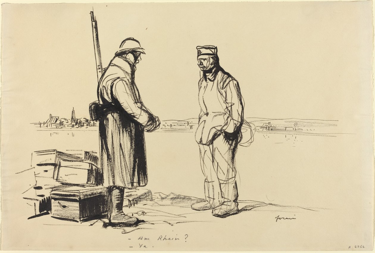 - Kalıyor muyum? -herhangi biri. by Jean Louis Forain