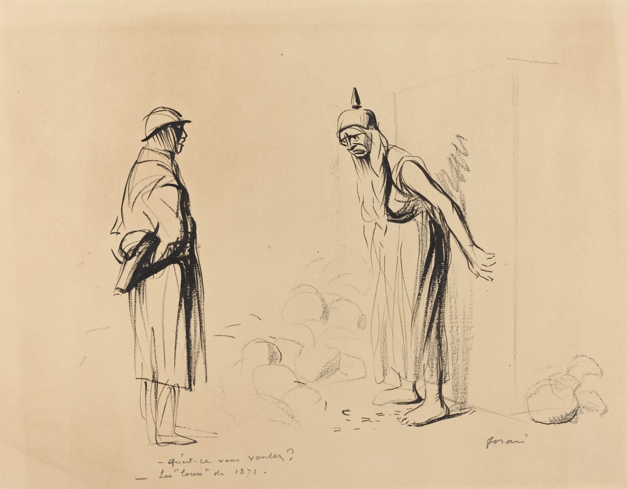 - Ne istiyorsun - Louis 1871, c. 19141919. by Jean Louis Forain