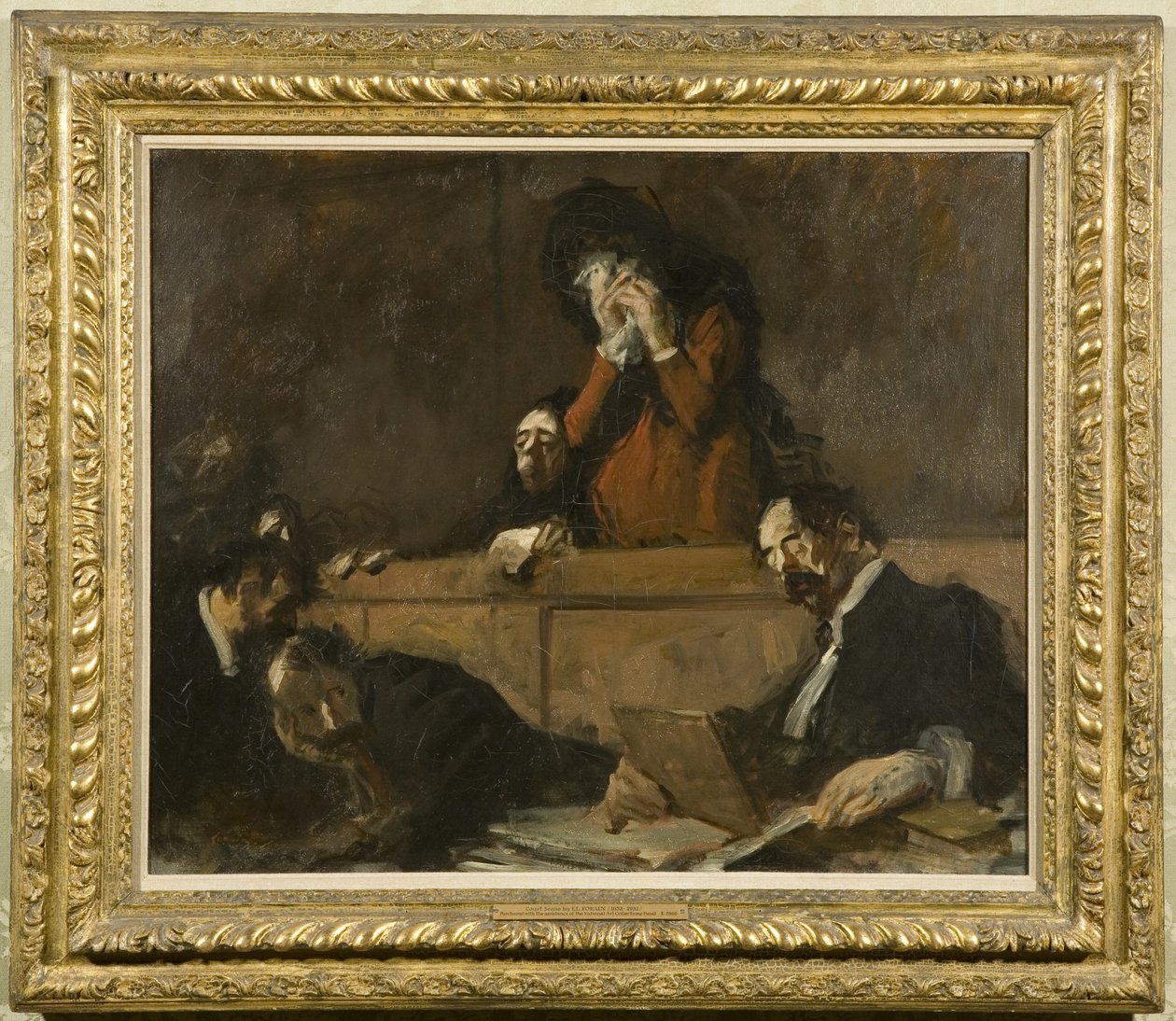Bir Mahkeme Sahnesi (Scenes des Tribunaux) 1909 (tuval üzerine yağlı boya) by Jean Louis Forain