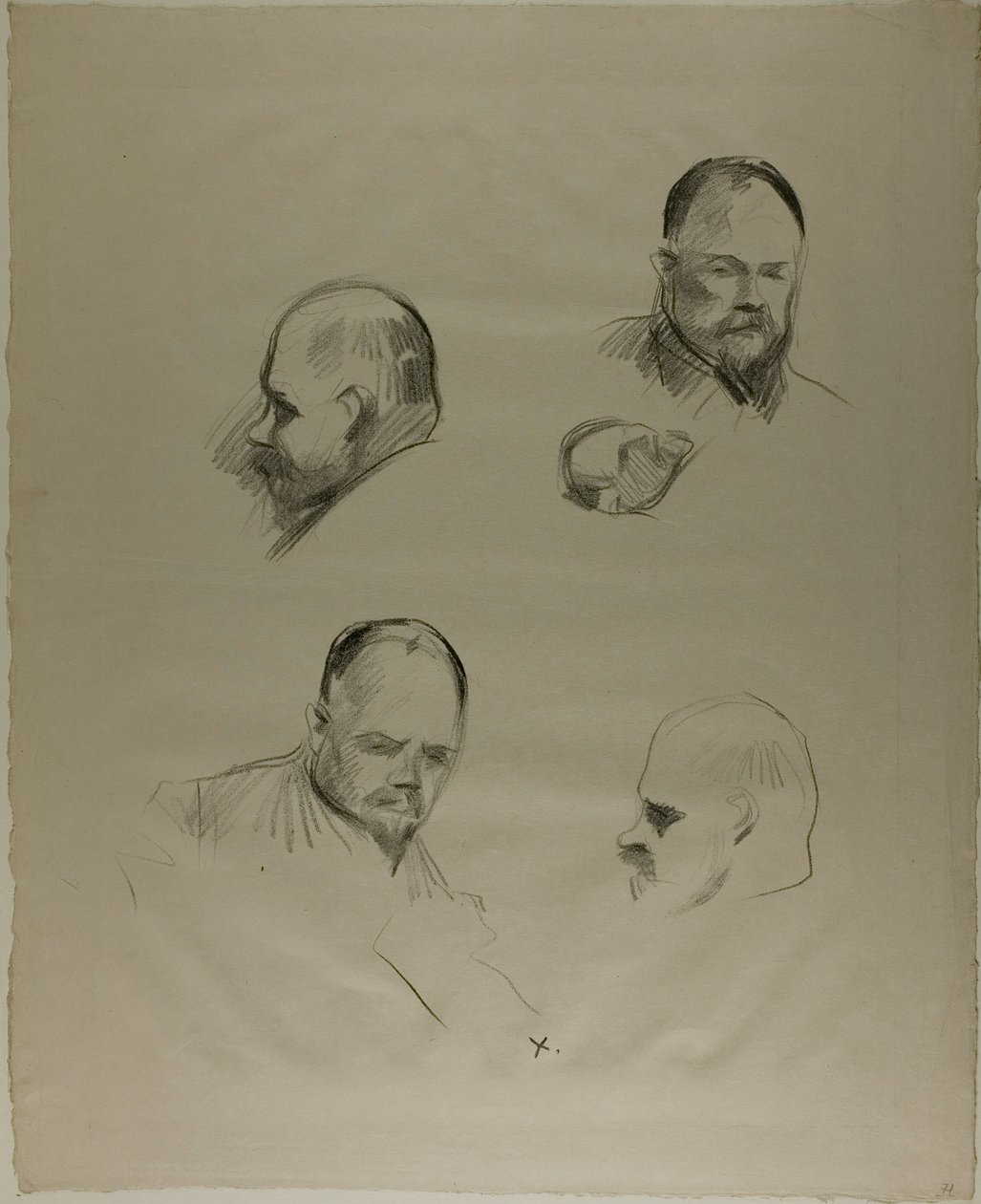 Ambroise Vollard, Dört Eskiz by Jean Louis Forain