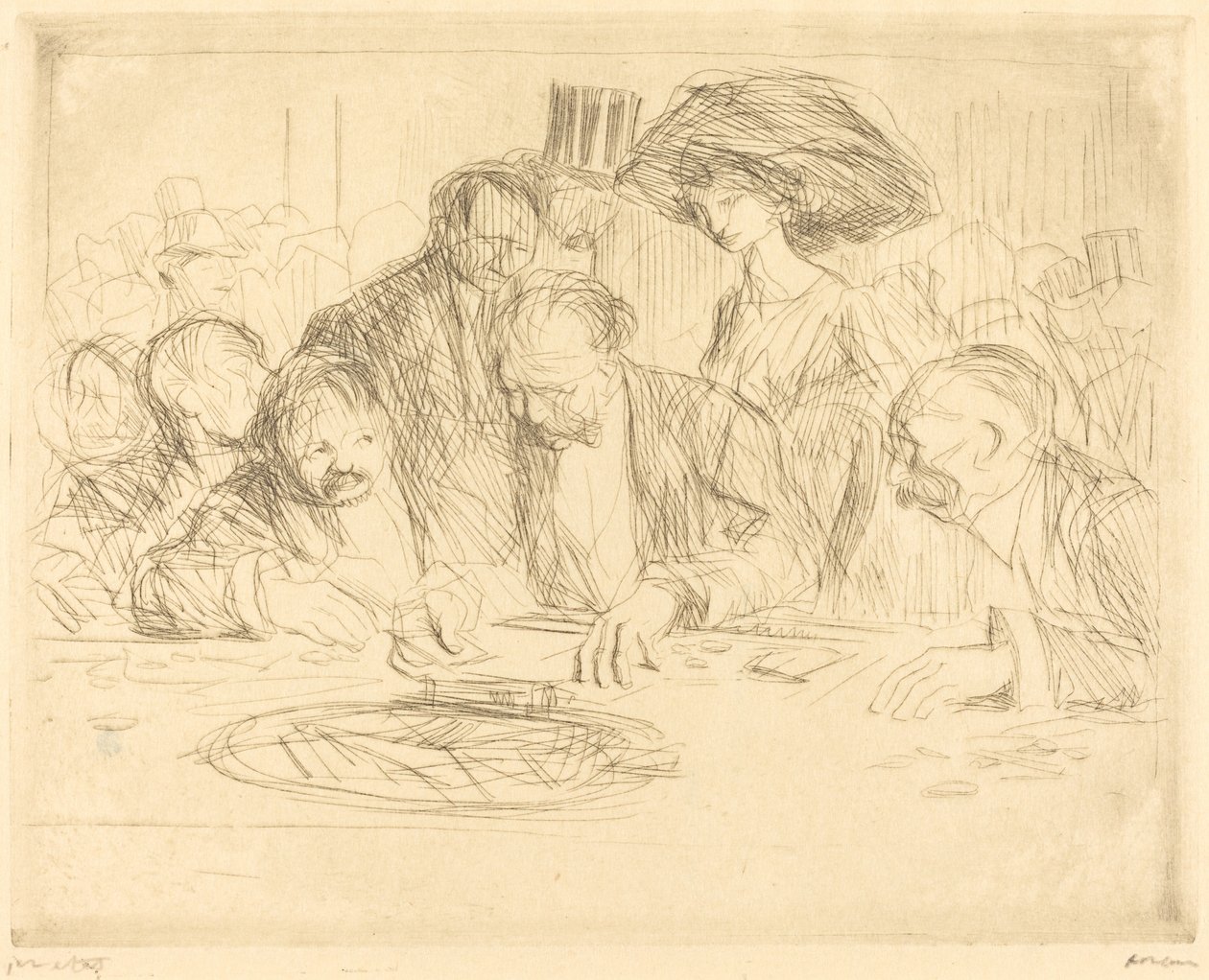 Kumar Masasında (ikinci plaka) by Jean Louis Forain