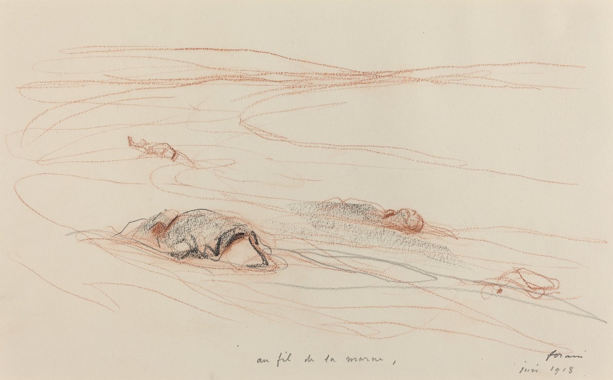 Marne boyunca, 1918. by Jean Louis Forain