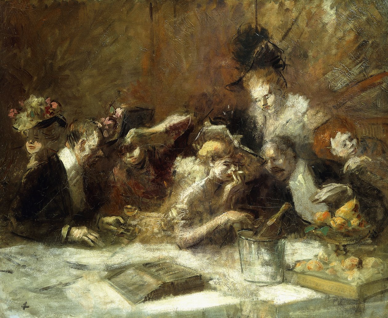 Cafe Maxim, Paris, by Jean Louis Forain