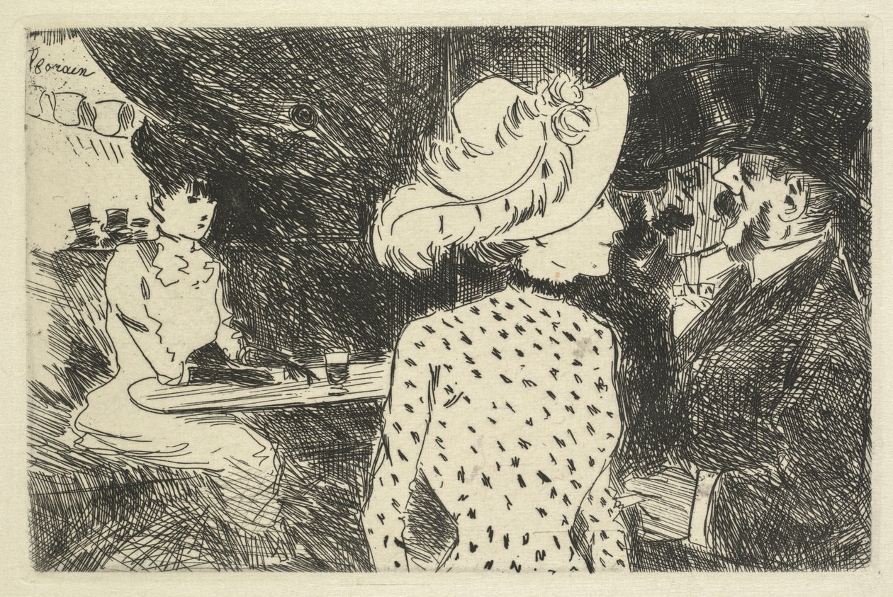 Kafe Sahnesi, 1880-1886. by Jean Louis Forain