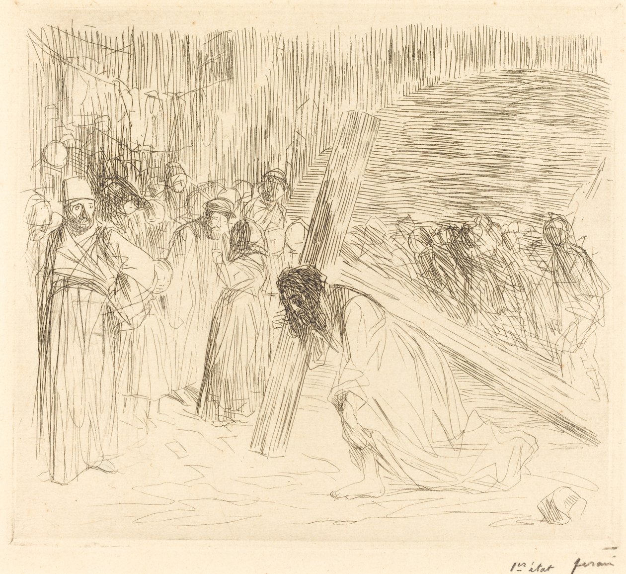Haç Taşıyan İsa (beşinci levha) by Jean Louis Forain