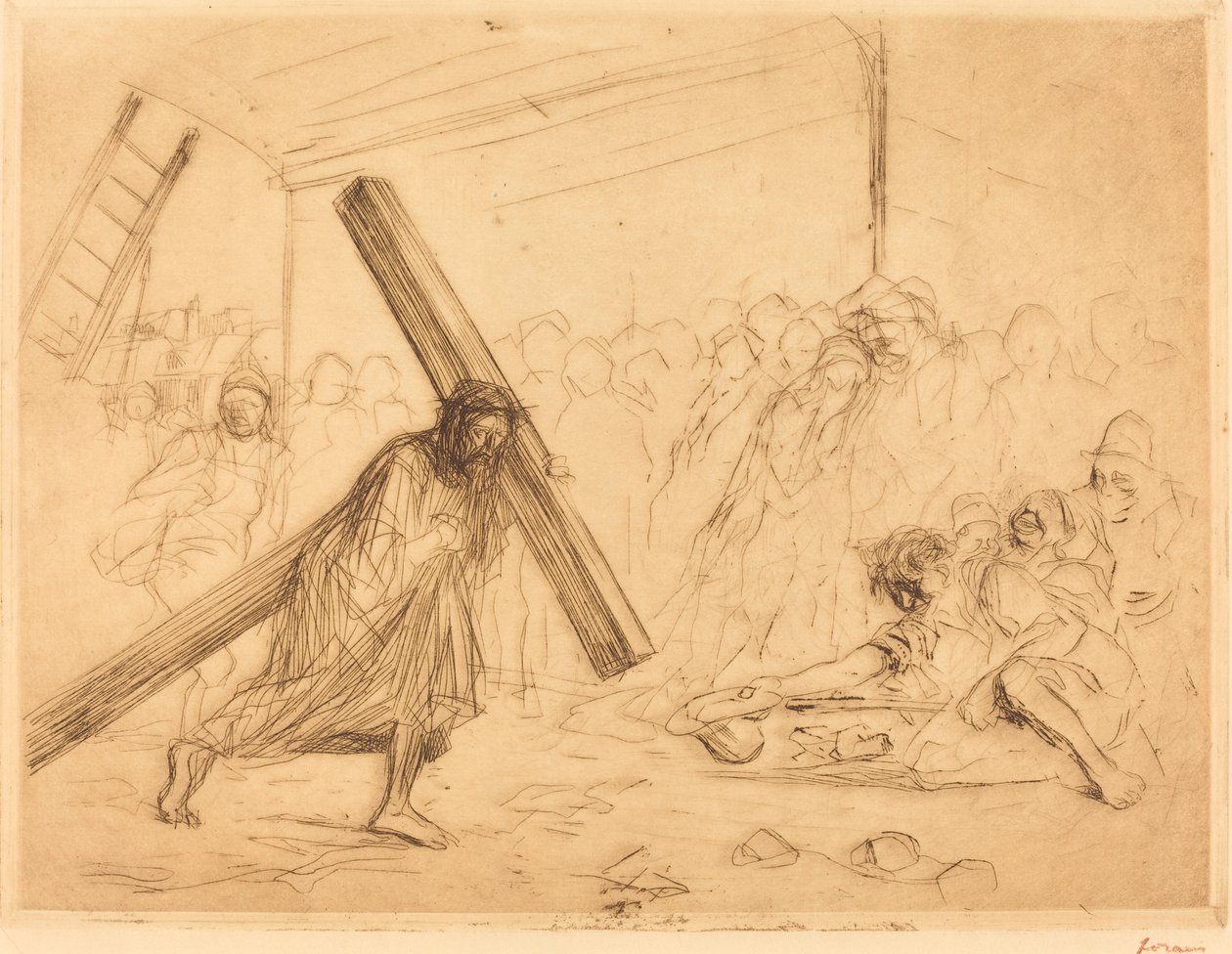 Haç Taşıyan İsa (dördüncü levha) by Jean Louis Forain