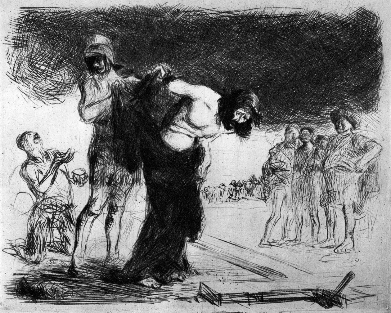 Giysilerinden Çıkarılan İsa, 1925. by Jean Louis Forain