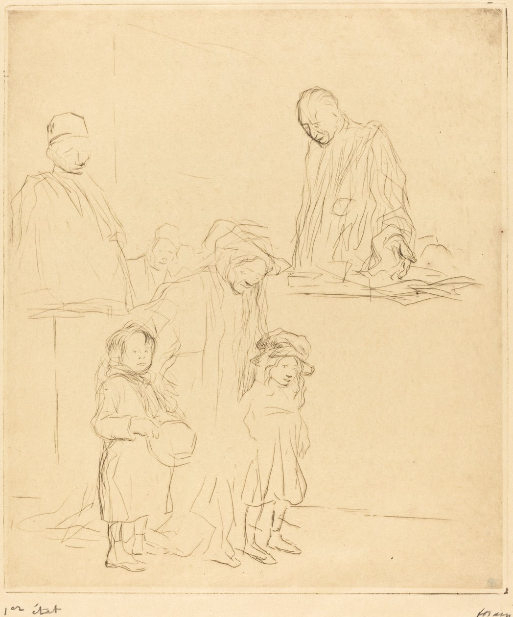 Duruşmadan Çıkma (birinci plaka) by Jean Louis Forain