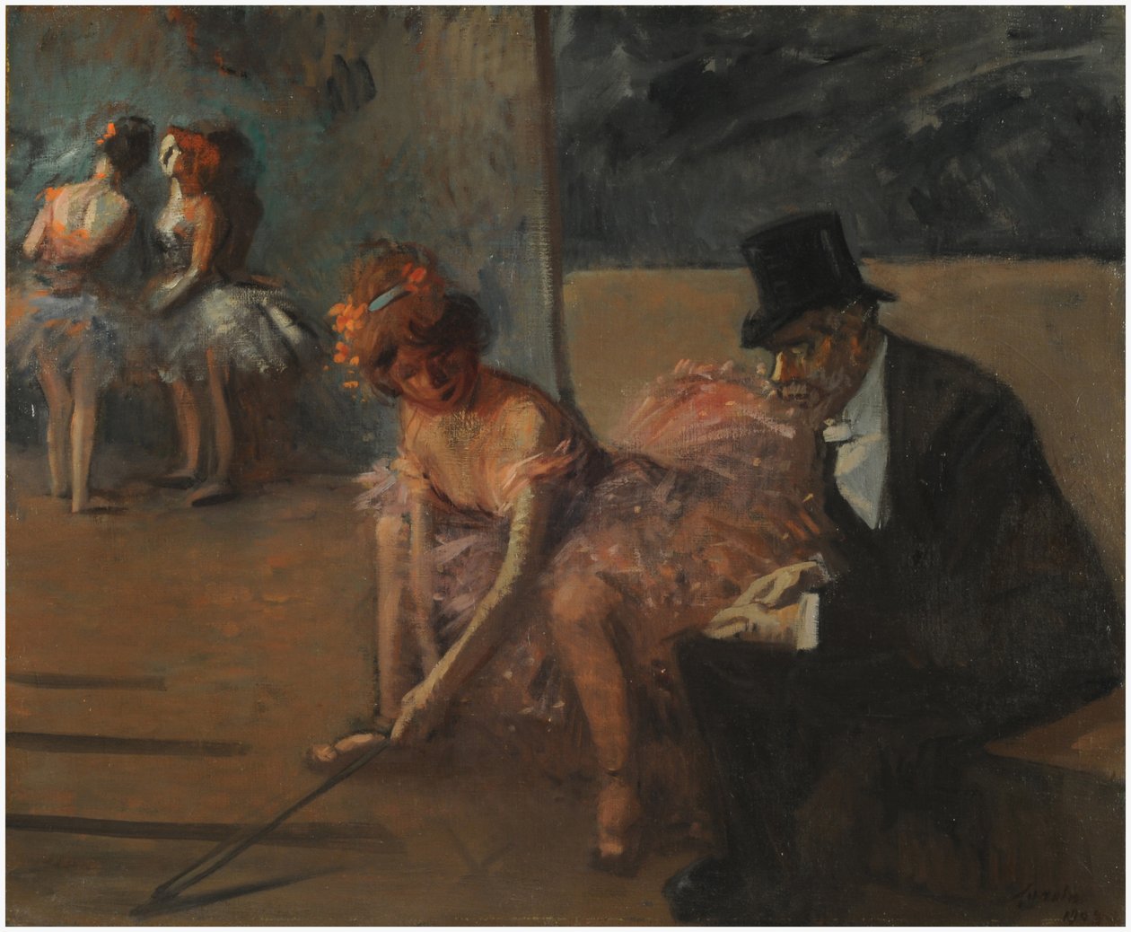 Sahne Arkasında Hayranı Olan Dansçı by Jean Louis Forain