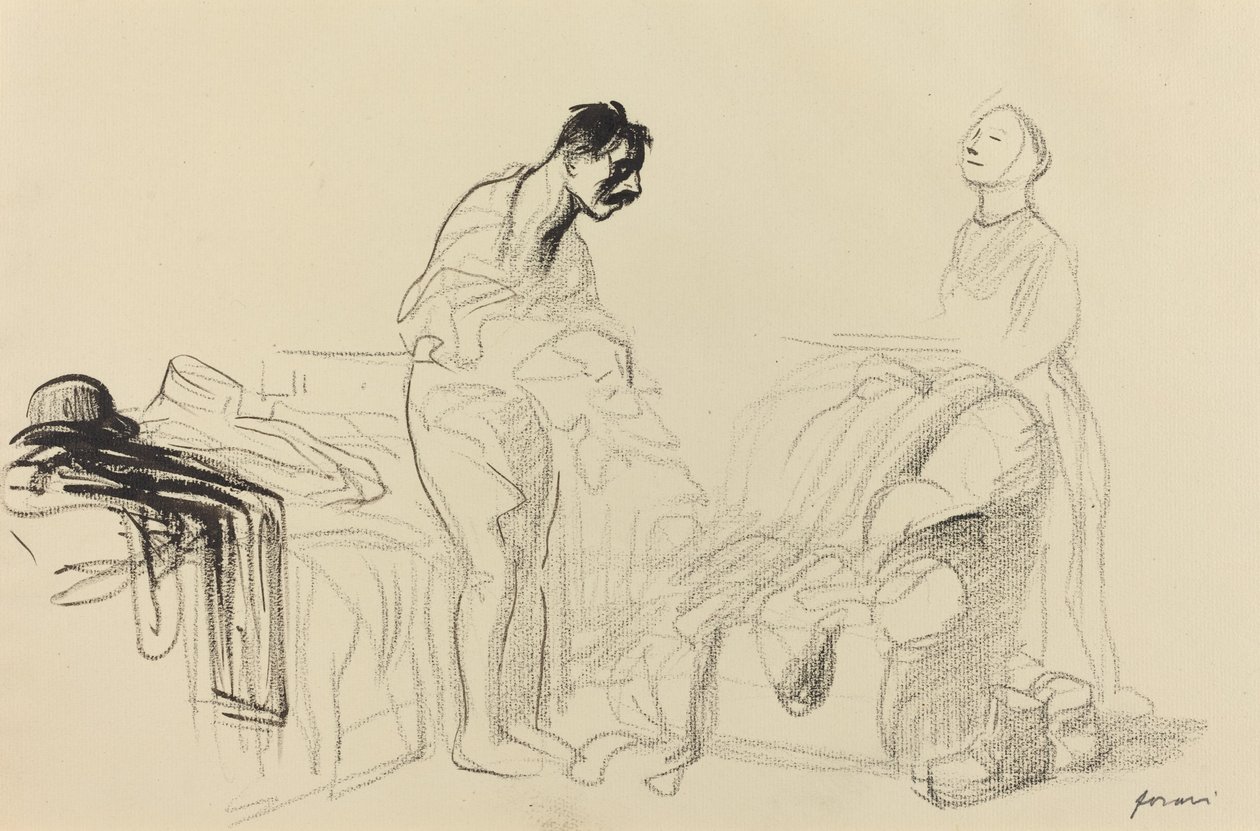 Askerlikten Terhis, c. 19141919. by Jean Louis Forain