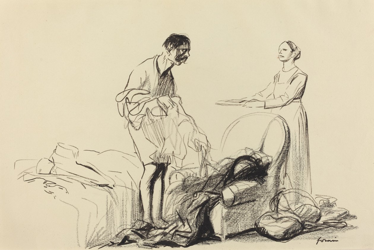Askerlikten Terhis, c. 19141919. by Jean Louis Forain