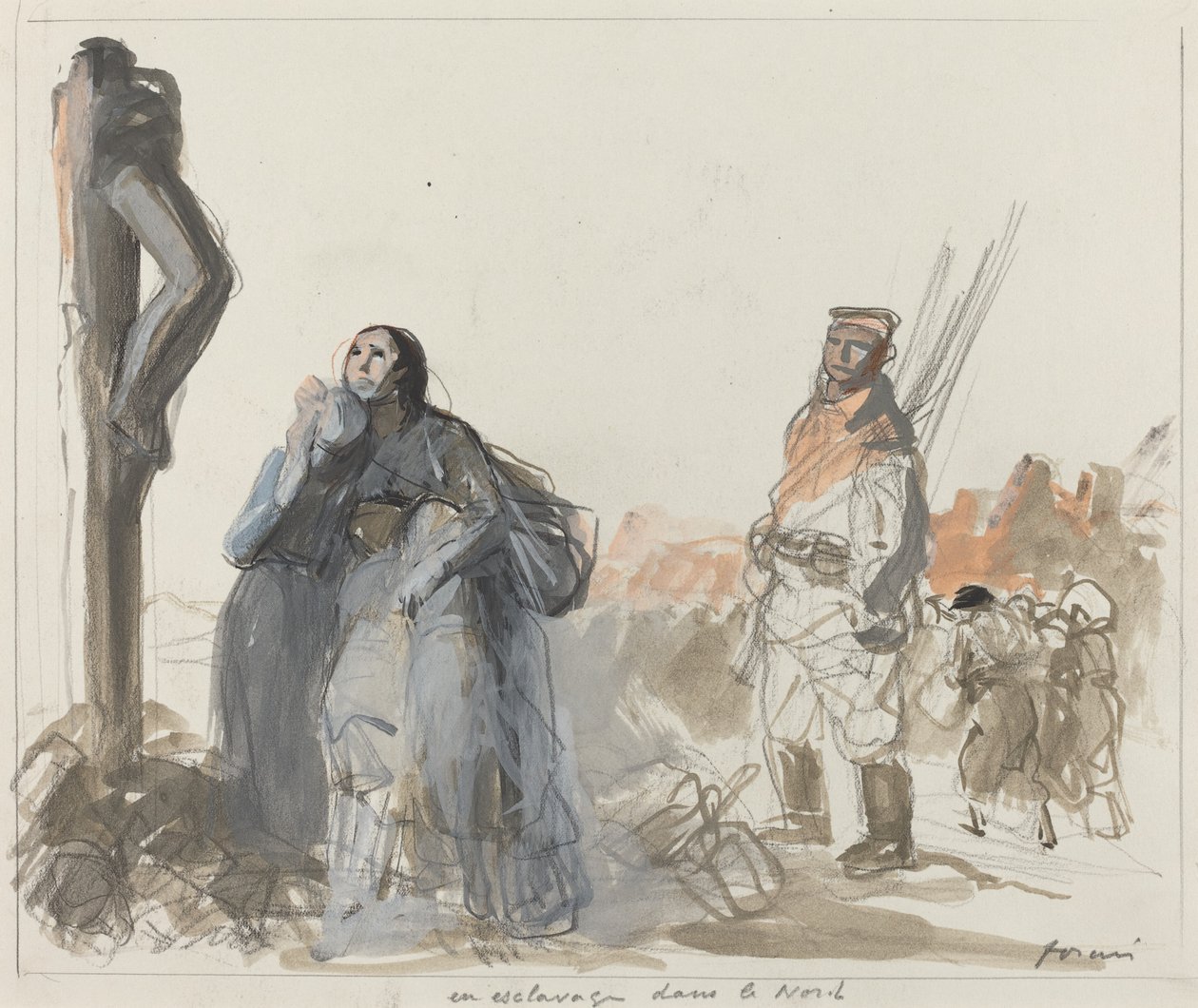 Kuzeyde köleleştirilmiş, c. 19141919. by Jean Louis Forain