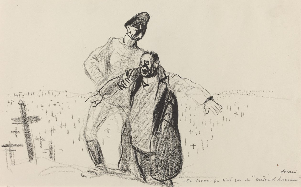 Kısacası sadece insan malzemesidir., c. 19141919. by Jean Louis Forain