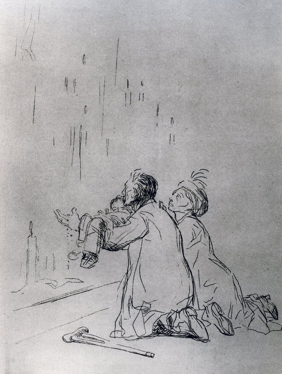 Mağara önünde yalvarma, 1925. by Jean Louis Forain