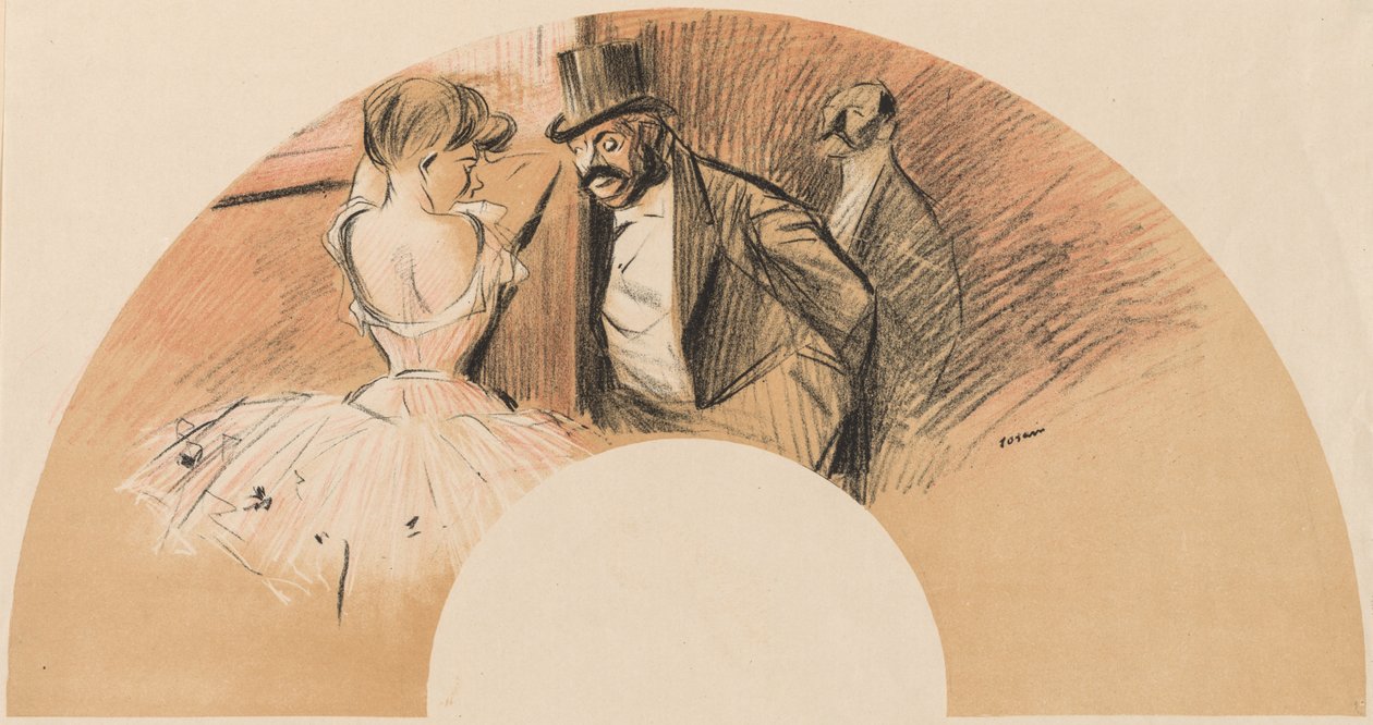 Akşam Kuyruğu Bal Gavarni. by Jean Louis Forain