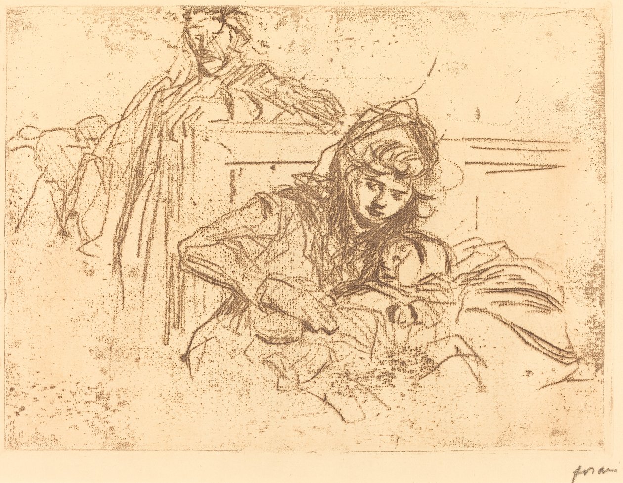 Duruşmada Kanıt (birinci plaka) by Jean Louis Forain
