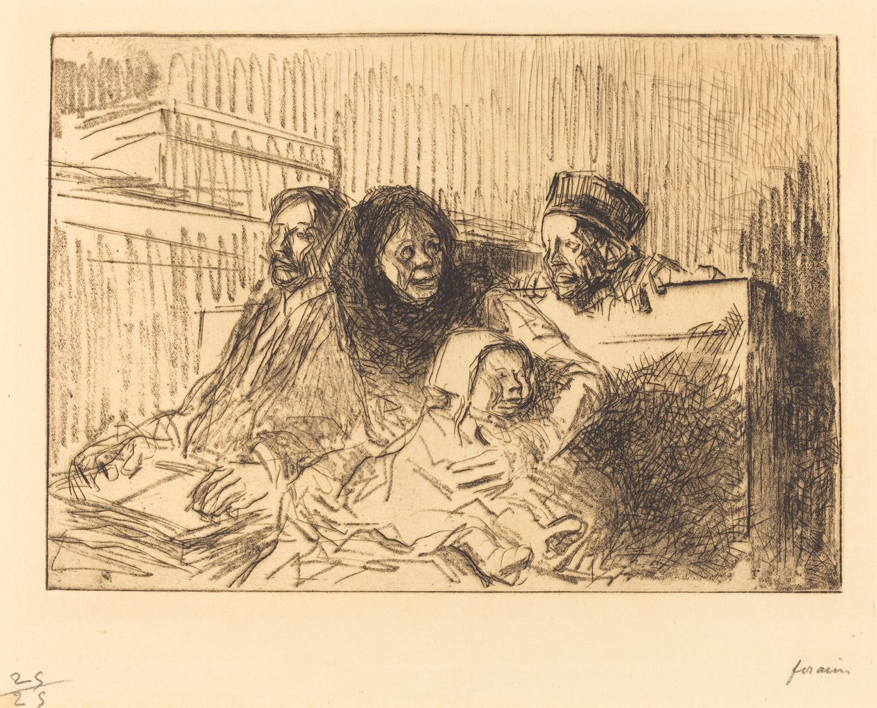 Duruşmada Kanıt (ikinci plaka) by Jean Louis Forain