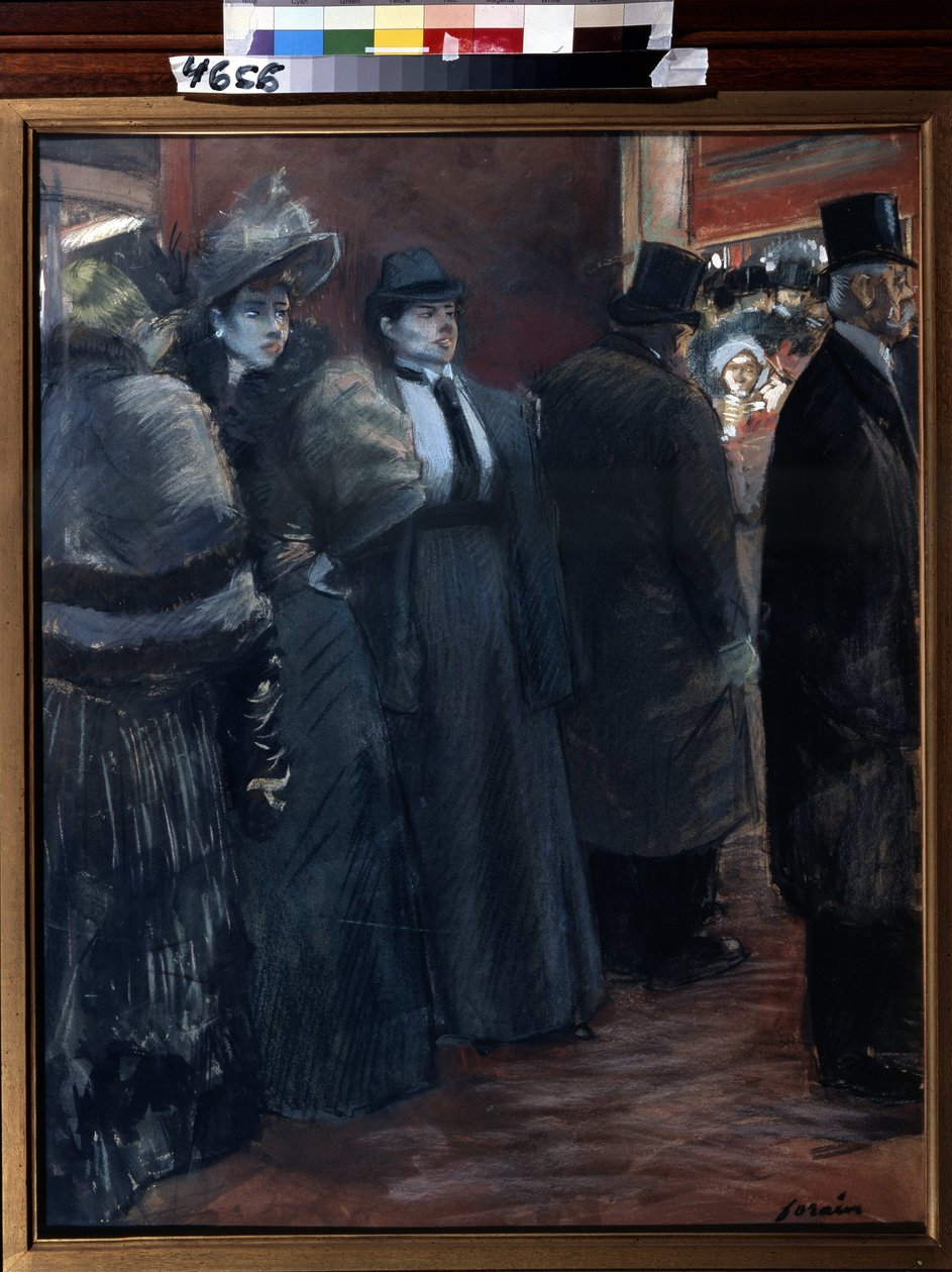 Tiyatro fuayesi. Jean-Louis Forain tarafından tablo (Jean-Louis Forain by Jean Louis Forain