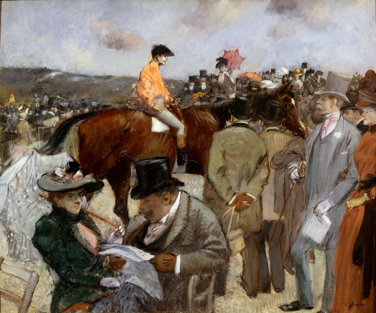 At Yarışı, 1888. by Jean Louis Forain