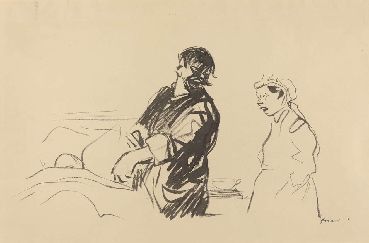 Hastane Sahnesi, c. 19141919. by Jean Louis Forain