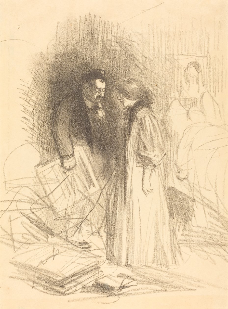 "Onları indirmeye cesaret edemiyorum... bu ona çok zarar verir." by Jean Louis Forain