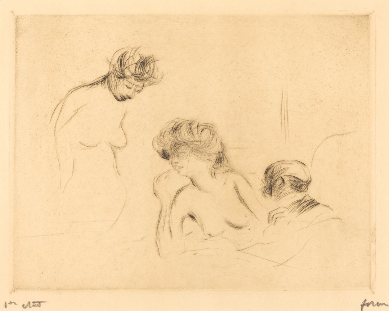 Özel Odada (üçüncü plaka) by Jean Louis Forain