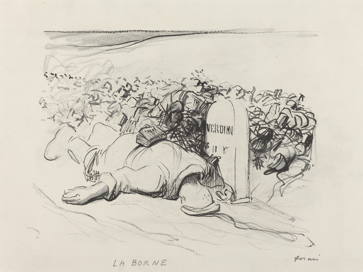 La Borne, Verdun, c. 1916. by Jean Louis Forain